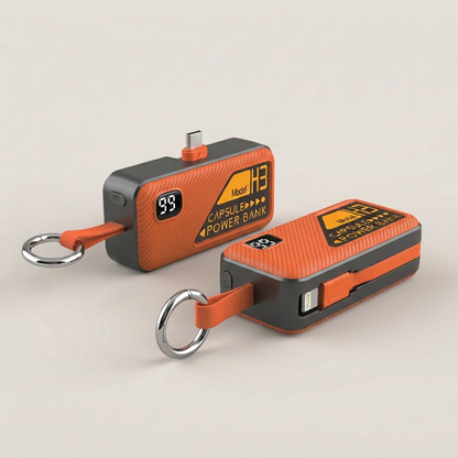 Orange Key Capsule USB-C and Lightning connector details